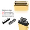 Replacement Foil and Cutters for BaBylissPRO Barberology Double Foil Shaver, Replacement Foil for BaBylissPRO Barberology FXFS2 Shaver, Golden view 4
