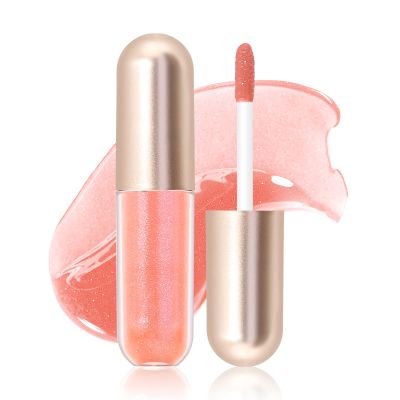KISSIO Plumping Lip gloss,Shimmer and Cool,Make Lips Plump and Moisturizing,Lip Gloss contains Peppermint and Beeswax,Cruelty Free,0.19 oz,01 Lemonade