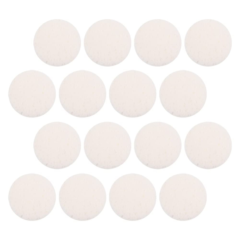 40pcs Face Wash Small Makeup Pad Natural Loofa Puff Sponges for Body Facial Sponges Make up Remover Pads for Face Soft Woman Flutter Multicolor Wood Pulp Cotton White