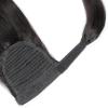 Luovce Ponytail Extension Human Hair Straight Wrap Around Ponytail Clip in Hair Extension 14 inches Natural Colour view 3