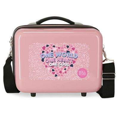 ROLL ROAD Girl's Adaptable Toiletry Shoulder Bag, Pink