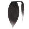 Luovce Ponytail Extension 100% Human Hair Kinky Straight Wrap Around Ponytail Hair Extension 22 inches Natural Colour view 1
