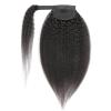 Luovce Ponytail Extension 100% Human Hair Kinky Straight Wrap Around Ponytail Hair Extension 22 inches Natural Colour view 2
