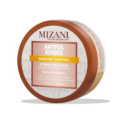 Mizani Artful Edges Edge Control Gel - Flake-Free With No Buildup, Keeps Sleek Styles in Place and Strong Hold, With Castor Oil & Shea Butter