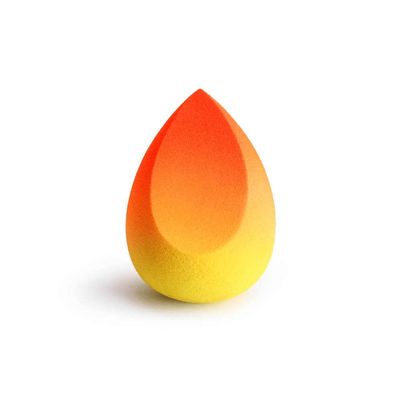 Ombre Makeup Sponge, Gradient Colored Beauty Sponge, Premium Quality Non-Latex Microfiber Material, Extremely Soft Makeup Blender (Sunrise)