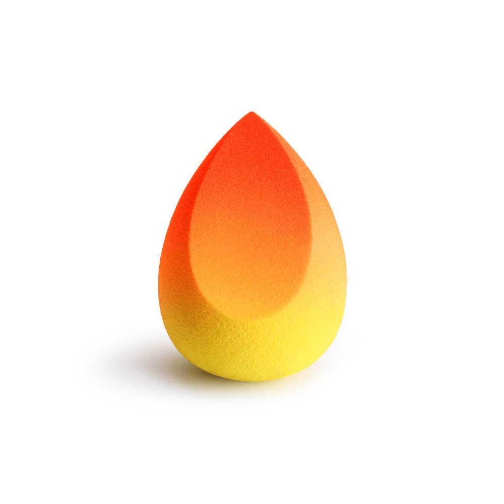 Ombre Makeup Sponge, Gradient Colored Beauty Sponge, Premium Quality Non-Latex Microfiber Material, Extremely Soft Makeup Blender (Sunrise)