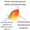 Ombre Makeup Sponge, Gradient Colored Beauty Sponge, Premium Quality Non-Latex Microfiber Material, Extremely Soft Makeup Blender (Sunrise) view 3