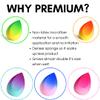 Ombre Makeup Sponge, Gradient Colored Beauty Sponge, Premium Quality Non-Latex Microfiber Material, Extremely Soft Makeup Blender (Sunrise) view 4