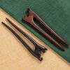 2PCS Wooden Hair Sticks French Twist Hair Pin, Handmade Ebony Sandalwood Hair Forks Hair Sticks for Buns, Vintage Chinese Hair Pins Hair Chopsticks for Long Thick Hair Women Chignon Bun Updo Hairstyle view 2