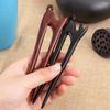 2PCS Wooden Hair Sticks French Twist Hair Pin, Handmade Ebony Sandalwood Hair Forks Hair Sticks for Buns, Vintage Chinese Hair Pins Hair Chopsticks for Long Thick Hair Women Chignon Bun Updo Hairstyle view 3