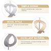 FOMIYES 2pcs Elegant Alloy Hair Versatile Decorative Hairpins for Women Unique Bun Hair Stick Lightweight and for Parties and Everyday Use view 4