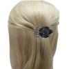 Set of 4 JCGY Hair Slide Crystal Sparkled Metal Hair Clamp 5A86104-1-4jetSapAmeCrys view 2