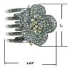 Set of 4 JCGY Hair Slide Crystal Sparkled Metal Hair Clamp 5A86104-1-4jetSapAmeCrys view 4