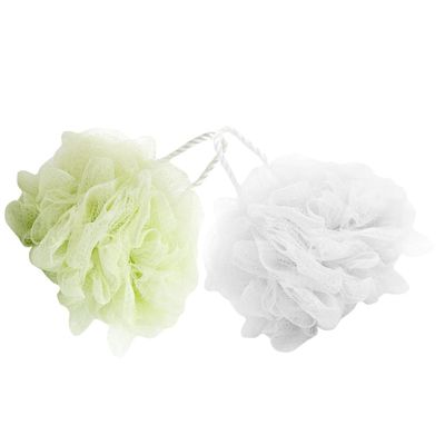 Beaupretty 2pcs Bath Scrubber Soft Foaming Bath Flowers for Home Use Gentle Body Cleansing Comfortable Shower for Bathing Accessories