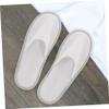 Cabilock 10pairs Non-slip Disposable Hotel Slippers for Guests Soft Blend for Travel Home and Hospitality Use and Full Coverage Design view 3