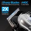 Chicclly Professional Hair Clippers for Men&Women, Low Noise Hair Cutting Kit with 10 Color Combs, LED Display, Gifts for Men, 5H Cordless Clippers and Trimmers Set with Scissors,Cape view 3