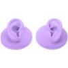 ARTIBETTER 2pcs Silicone Ear Models for Piercing Practice, Jewelry Display, Teaching, Sketching, Simulation Human Ear Models (Purple) view 1