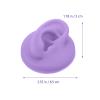 ARTIBETTER 2pcs Silicone Ear Models for Piercing Practice, Jewelry Display, Teaching, Sketching, Simulation Human Ear Models (Purple) view 2