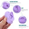 ARTIBETTER 2pcs Silicone Ear Models for Piercing Practice, Jewelry Display, Teaching, Sketching, Simulation Human Ear Models (Purple) view 3