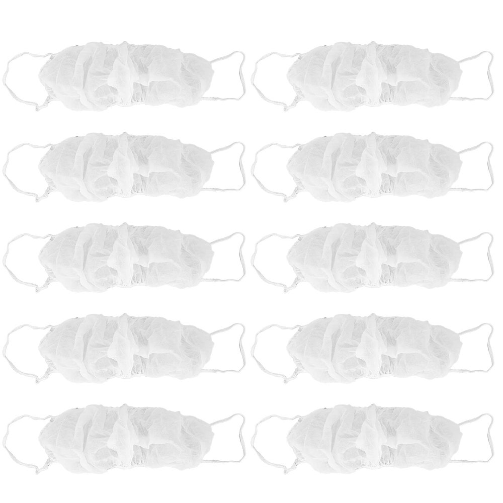 10Pcs Disposable Bras, Non Woven Fabric Disposable Beauty Salon Brassieres Top Underwear for Women(White)