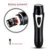 Feilx Nose and Ear Hair Trimmer, Professional Painless Nose Hair Remover for Men and Women, Battery-Operated,Waterproof Dual Edge Blades (Color : Black) view 3