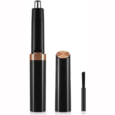Feilx Nose and Ear Hair Trimmer USB Rechargeable, 4 in 1 Electronic Men Painless Eyebrow & Facial Hair Trimmer,Waterproof Dual Edge Blades