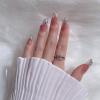 Light Rain Large Size Hand-made Press on Nails, 3D Gel UV Finished False nails with Design by Professional Manicurist view 1