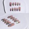 Light Rain Large Size Hand-made Press on Nails, 3D Gel UV Finished False nails with Design by Professional Manicurist view 3