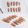 Light Rain Large Size Hand-made Press on Nails, 3D Gel UV Finished False nails with Design by Professional Manicurist view 3