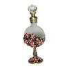 Classic Orange White Flowers Empty Perfume Bottle view 1