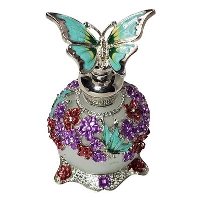 Classic Sea Green Butterfly Empty Perfume Bottle