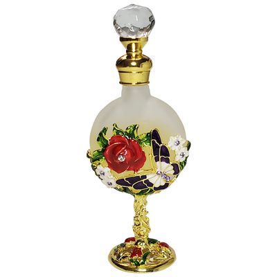 Classic Gold Rose Empty Perfume Bottle