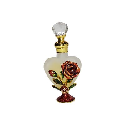 Classic Heart Rose Empty Perfume Bottle