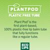 Eco Lips Classic Variety Broad Spectrum Sunscreen Lip Balm 6-Pack (Berry, Sport, Mint) - 100% Plastic-Free Plant Pod Packaging - Made in USA view 4