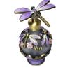 Vintage Lavender Dragonfly Empty Perfume Bottle view 1