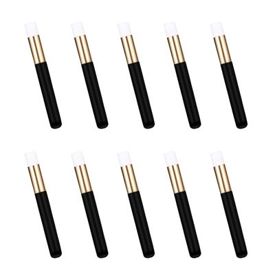 10 Pieces Lash Shampoo Brushes, Eyelash Brushes for Eyelash Extensions, Lash Brushes for Cleansing, Blackhead Peel Off Brushes, Nose Pore Facial Cleansing Brush (Black)