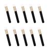 10 Pieces Lash Shampoo Brushes, Eyelash Brushes for Eyelash Extensions, Lash Brushes for Cleansing, Blackhead Peel Off Brushes, Nose Pore Facial Cleansing Brush (Black) view 1