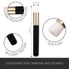 10 Pieces Lash Shampoo Brushes, Eyelash Brushes for Eyelash Extensions, Lash Brushes for Cleansing, Blackhead Peel Off Brushes, Nose Pore Facial Cleansing Brush (Black) view 2