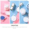 8Pcs Powder Puff Holder Round Square Makeup Sponge Beauty Sponge Carrying Case Powder Puff Container Makeup Egg Storage Box for Sponge view 2