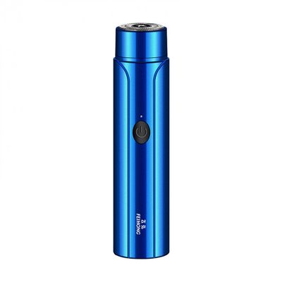 Fujiunia Electric Shavers for Men Mini Portable Waterproof Cordless Wet and Dry Use Beard Face Body Trimmer Electric Razor Blue One Size