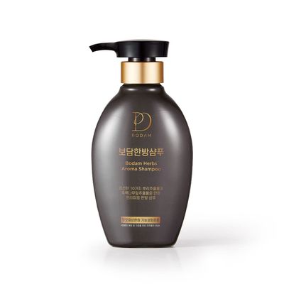 BODAM Herbs Aroma Shampoo, All natural ingredients, scalp care, Korean Herbal non-irritating, weakly acidic pH 5.5 hair loss relief functional shampoo (1ea, 400ml (13.5 oz.))