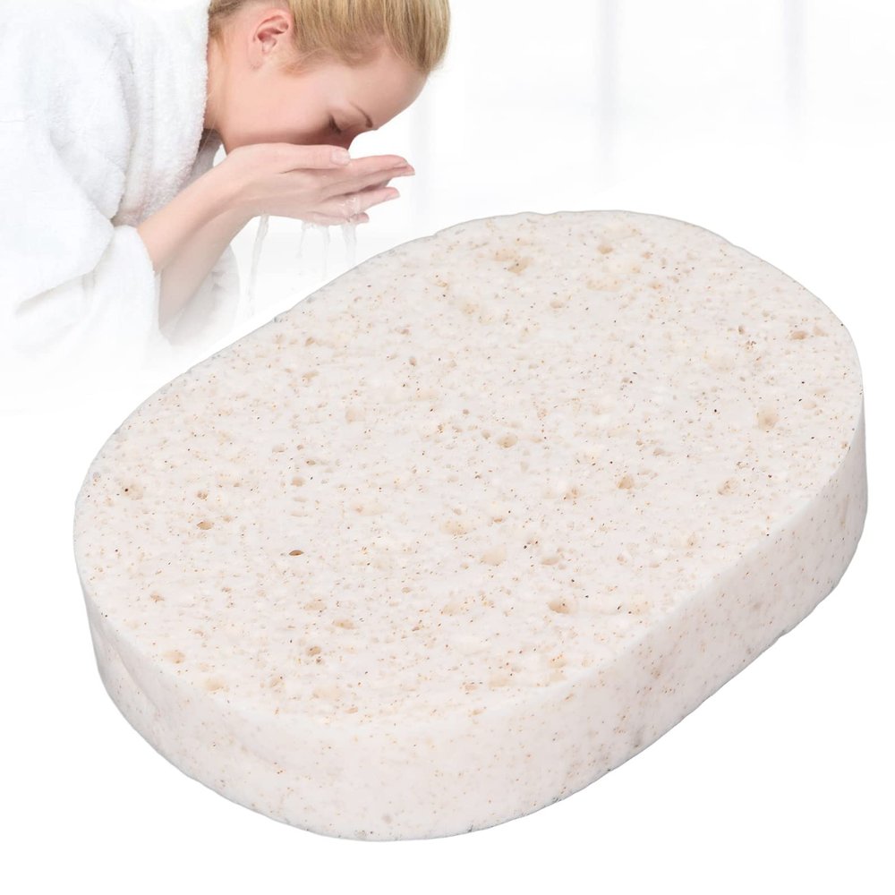 2pcs Compressed Facial Sponge, Exfoliating Wash Cosmetic Face Sponge Pad Cosmetic Spa Sponges for Facial Cleansing Makeup Sponges for Facial Deep Cleansing Sensitive and All Skin