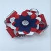 Boutique Hair Bow Red White Blue view 2