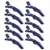 10pcs/set Multicolor Croc Clips Transparent Plastic Hairdresser Clip Hair Styling Sectioning Barrettes Professional Non Slip Alligator Clip Salon DIY Accessories Hairpins (10pcs-Dark Blue) view 1