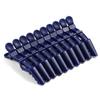 10pcs/set Multicolor Croc Clips Transparent Plastic Hairdresser Clip Hair Styling Sectioning Barrettes Professional Non Slip Alligator Clip Salon DIY Accessories Hairpins (10pcs-Dark Blue) view 2