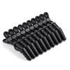 10pcs/set Multicolor Croc Clips Transparent Plastic Hairdresser Clip Hair Styling Sectioning Barrettes Professional Non Slip Alligator Clip Salon DIY Accessories Hairpins (10pcs-Black-1) view 2