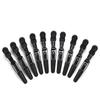 10pcs/set Multicolor Croc Clips Transparent Plastic Hairdresser Clip Hair Styling Sectioning Barrettes Professional Non Slip Alligator Clip Salon DIY Accessories Hairpins (10pcs-Black-1) view 3