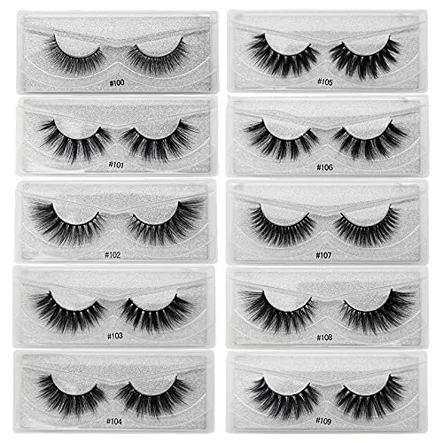 Essentials Mink Eyelashes w/Brush (Mixed 5 Pack)
