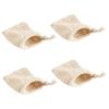 Beaupretty 4pcs Soap Storage Drawstring Cleansing Foaming Net Pouches for Handmade Soap for Efficient Skin view 1