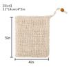 Beaupretty 4pcs Soap Storage Drawstring Cleansing Foaming Net Pouches for Handmade Soap for Efficient Skin view 2